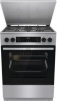 Gorenje GKS6C71XF Kombinált 4 zónás szabadonálló Gáz/Elektromos Tűzhely - Inox