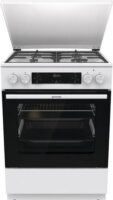 Gorenje GKS6C71WF Kombinált 4 zónás szabadonálló Gáz/Elektromos Tűzhely - Fehér
