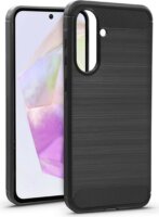Haffner Carbon Samsung Galaxy A36 5G Szilikon Hátlapvédő Telefontok - Fekete
