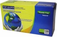 Top Glove Egyszer használatos Latex védőkesztyű L 100 db - Fehér