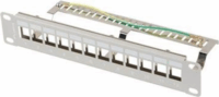 Lanberg PPKS-9212-S 10" Keystone FTP Patch Panel 12 port - Szürke