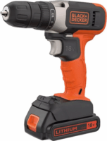 Black & Decker BCD001C2-QW Akkus fúró-csavarozó + 2x 1.5Ah Akku + Töltő
