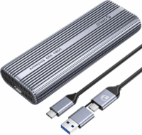 Orico ACOM2-U4-GY USB-C Külső M2- NVMe SSD Ház - Ezüst