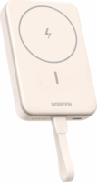 Ugreen 35341 Mágneses Powerbank integrált kábellel Type-C 10000mAh 20W - Rózsaarany