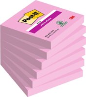 3M Post-it Super Sticky 76x76mm Öntapadó jegyzettömb - Rózsaszín (90 lap/tömb)