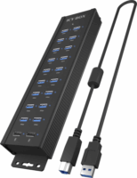 Icybox IB-HUB1720-U3 USB Type-A 3.2 Gen1 20-port HUB
