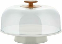 Alessi BG06 WG Fedeles Tálaló állvány 31,6 x 21,5 cm - Szürke / Átlátszó
