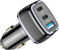 BlitzWolf BW-BC4 3 portos USB PD autós töltő, 115W