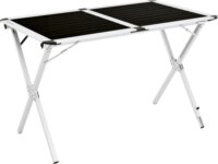 Easy Camp 540033 L Összecsukható Kemping asztal 70 x 110 cm - Ezüst / Fekete