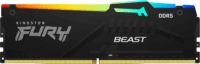Kingston 16GB / 6400 Fury Beast RGB XMP DDR55 CL32 Single Desktop RAM - Fekete
