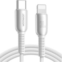 Joyroom S-A51 USB-C apa - Lightning apa Adat és töltő kábel 1,2m - Szürke