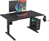 Genesis Holm Modular 140 RGB Gamer asztal 140 x 75 x 70-90 cm - Fekete