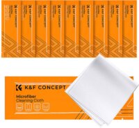 K&F Concept SKU.1597 Mikroszálas törlőkendő 15 x 15 cm / 10 db - Fehér