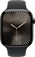 Apple Watch S4/S5/S6/S7/S8/S9/S10/SE/Ultra Gyári Sport szíj 44/45/46/49mm - Fekete XL