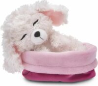 Nici Green Alvó Pudli plüsskutyus kosárban 12 cm