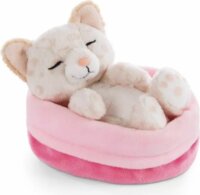 Nici Alcó Leopárdmintás plüsscica kosárban 12 cm