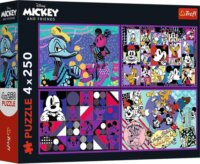 Trefl Mickey egér és barátai 4 x 250 darabos puzzle