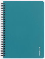 Verde 8-872 60 lapos A5 Vonalas spirálfüzet - Türkiz