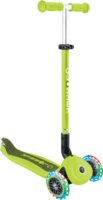 Globber Go-Up Active Lights Háromkerekű gyerek roller üléssel - Limezöld