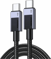 Ugreen 55765 USB-C 2.0 apa - USB-C 2.0 apa Adat ás töltőkábel 1m - Szürke
