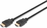 Digitus AK-330107-010-S High Speed HDMI 2.0 apa - HDMI 2.0 apa 4K 30Hz aranyozott kábel 1m - Fekete
