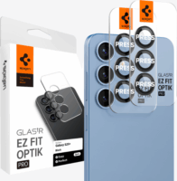 Spigen Glass tR EZ Fit Optik Pro HD Samsung Galaxy S25 Plus kameralencse védő üveg - Fekete (2db)