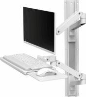 Ergotron LX PRO 13"-34" Monitor tartó fali kar billentyűzet tartóval - Fehér