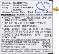 Cameron Sino CS-SMT377XL Samsung EB-BT367ABA Tablet akkumulátor 5000 mAh