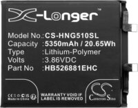 Cameron Sino CS-HNG510SL Honor Magic5 Pro 5G Telefon akkumulátor 5350 mAh