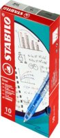 Stabilo Liner 308 10 darabos Golyóstoll készlet (Kék tinta / 0.38mm) - Kék