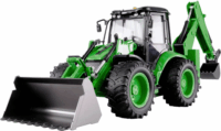 Amewi G1401E RTR Távirányítós kotró-rakodó autó LED fénnyel 1:14 - Zöld