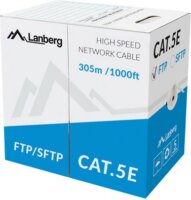 Lanberg LCF5-11CU FTP Cat5e Patch kábel 305m - Szürke