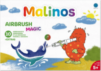 Amewi Airbrush Magic Fújós filctoll készlet sablonokkal - Vegyes színek (10+1 db / csomag)