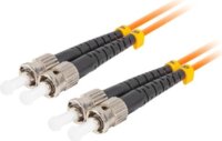 Lanberg FO-STST-MD21 optikai patch kábel ST/UPC Duplex 10m - Narancssárga