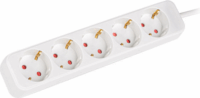 Lanberg PS0-05F 2500W Hálózati elosztó 5 aljzatos 1.5m - Fehér