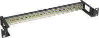 Lanberg AK-1801-B 19" 1U Din Sínes panel - Fekete