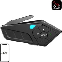 Ejeas E1PRO Motoros Intercom kommunikációs rendszer - Fekete