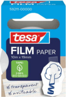 Tesa Tesafilm írható papír Ragasztószalag 19 mm x 10 m - Átlátszó