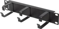 Lanberg AK-1702-B 10" 1U Gyűrűs Rack kábelrendező - Fekete