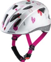 Alpina Ximo Gyermek Kerékpáros Sisak - Fehér Szív mintás (49--54cm)