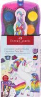 Faber-Castell összeilleszthető 12 darabos Vízfesték és 1 tubus fehér tempera szett Unikornis matricával