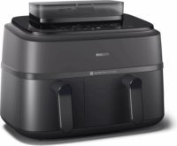 Philips NA550/00 DualBasket Air Fryer Forrólevegős sütő 2x4.5L 2750 Watt - Fekete