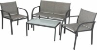 Lifetime Garden 19497 Paris Lounge Rattan Kerti bútor szett 4 darabos - Szürke