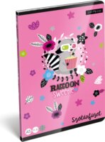 Lizzy Card Lollipop Raccoon Sweetie 32 lapos A5 Szótár füzet - Mintás