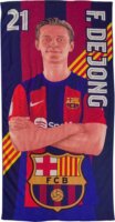 FC Barcelona Mikroszálas gyerek Fürdőlepedő (100 x 180 cm) - De Jong