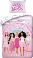 Mattel Barbie Barátnők poliészter kétrészes ágynemű garnitúra 140 x 200 cm