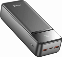 Swissten Power Line II Powerbank USB-A + USB-C / 30000mAh 22,5W - Fekete