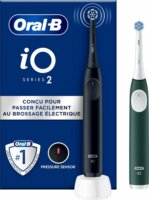 Braun Oral-B iO Series Szónikus Elektromos Fogkefe 2db - Fekete / Zöld