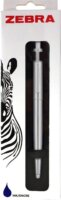 ZEBRA 901 Nyomógombos golyóstoll (Kék tinta / 0.25mm) - Ezüst