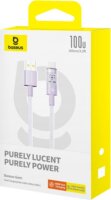 Baseus Gem USB-A apa - USB-C apa Adat és gyorstöltő kábel 1m - Lila